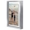 Americanflat Floating Aluminum Picture Frame - Sleek Aluminum Photo Frame for Wall Display - Black Metal Molded Frame - Shatter Resistant Glass - Hanging Hardware